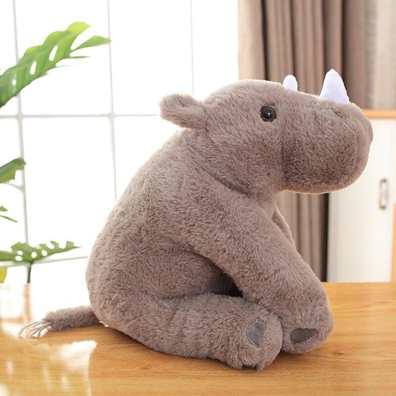 Rhinoceros Pillow Plush Toy With Soft Cotton Animal Doll