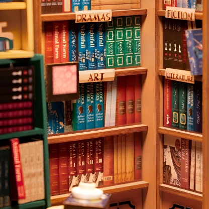 Bookstore DIY Book Nook Shelf Insert Kit