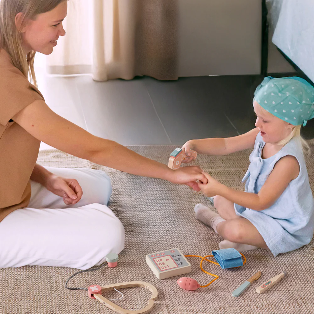 Wooden Doctors Activity Center Toy Set