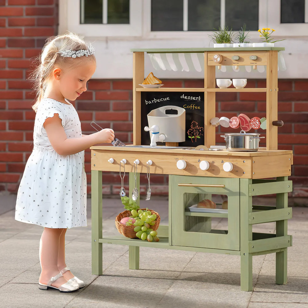 Outdoor Mud Play Kitchen Green