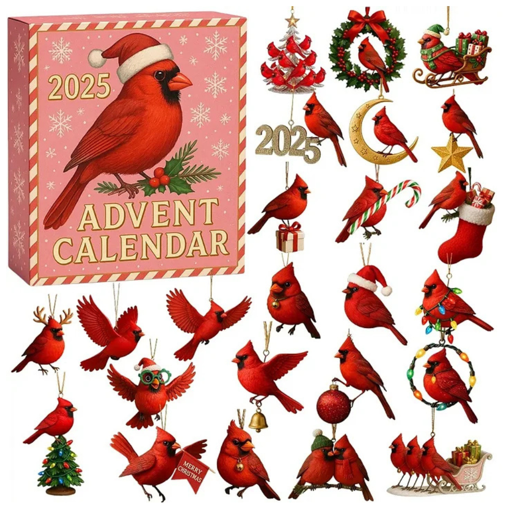 Parrot Figurine Advent Calendar 2025 With Miniature Bird Collectibles
