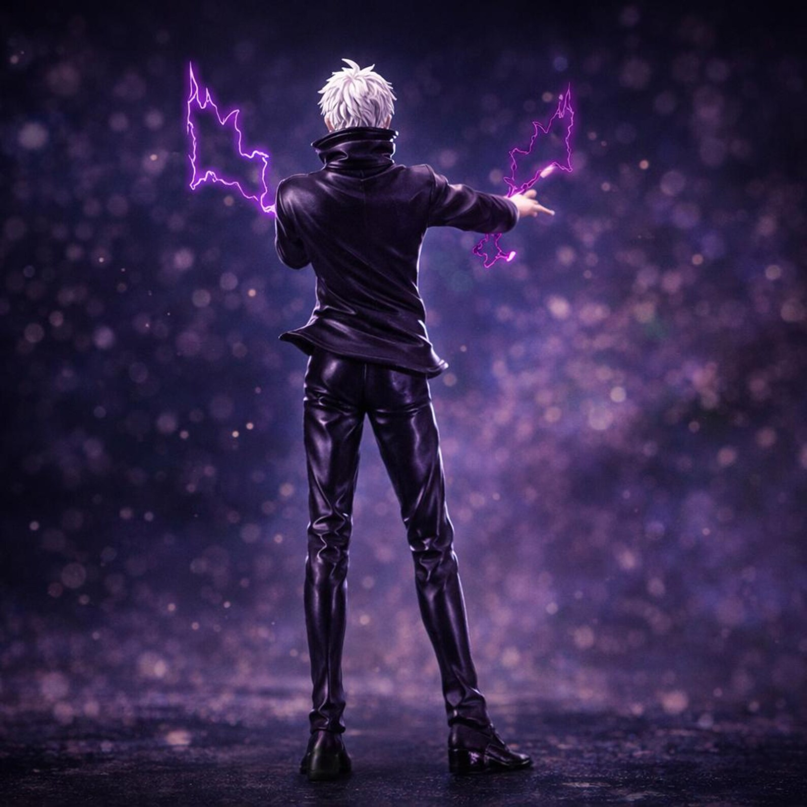 Gojo Satoru Jujutsu Kaisen Anime Figure Purple Energy Character Statue Display Model