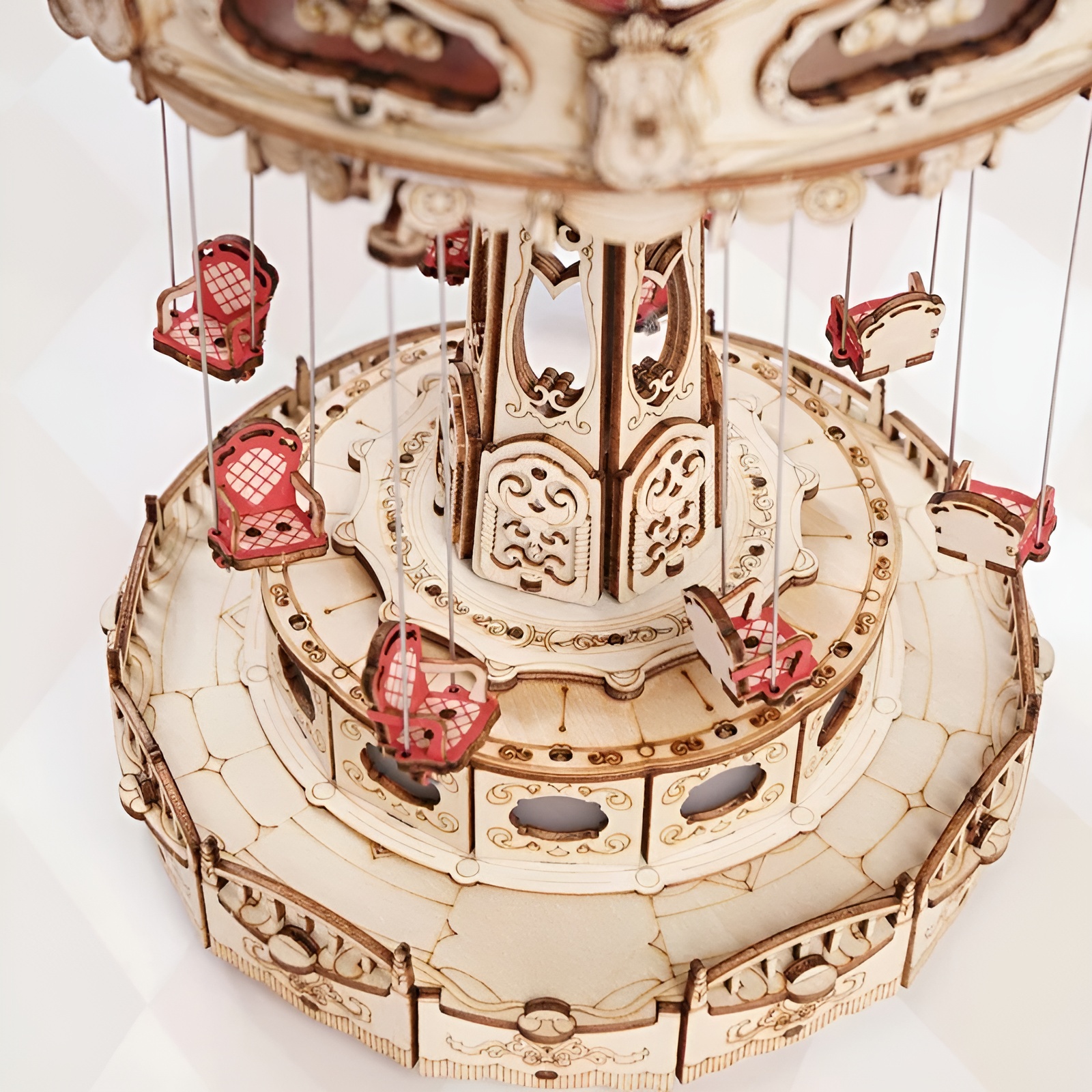 Swing Ride DIY Music Box 3D Wooden Puzzle