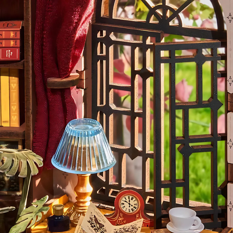 Silent Corner Study DIY Book Nook Shelf Insert