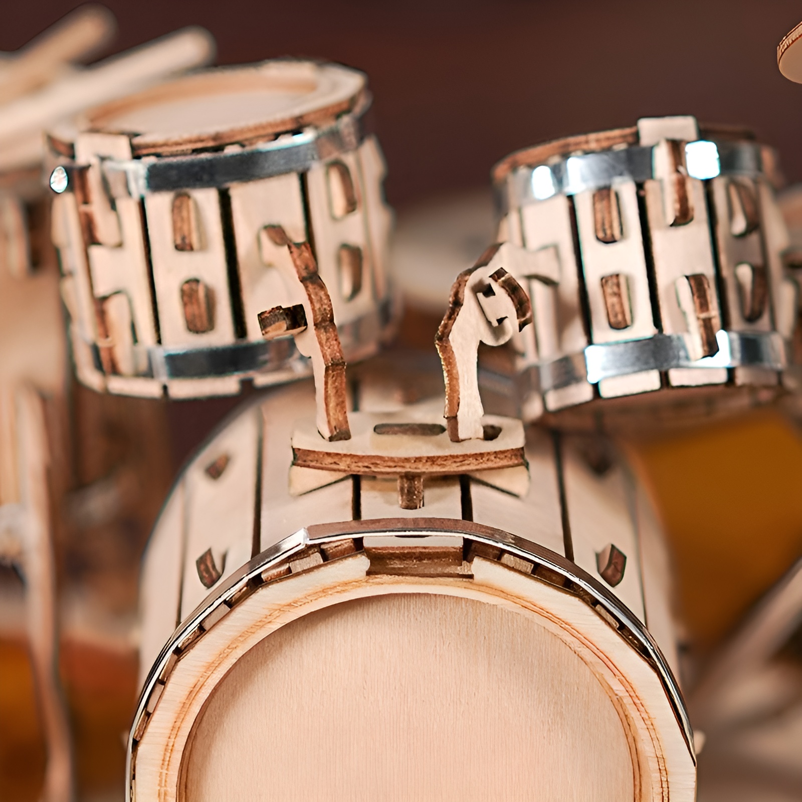 Drum Kit 3D Wooden Puzzle