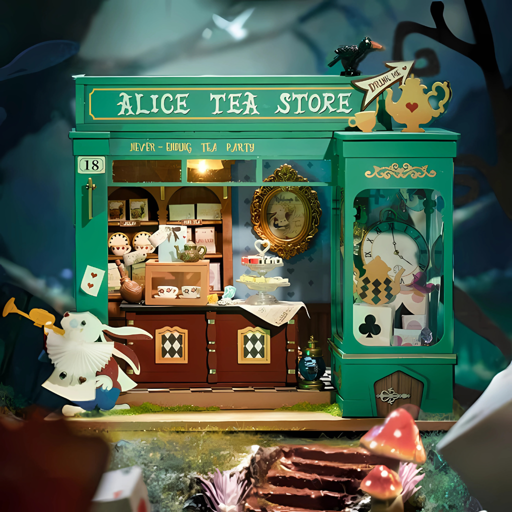 Alices Tea Store DIY Miniature House Kit