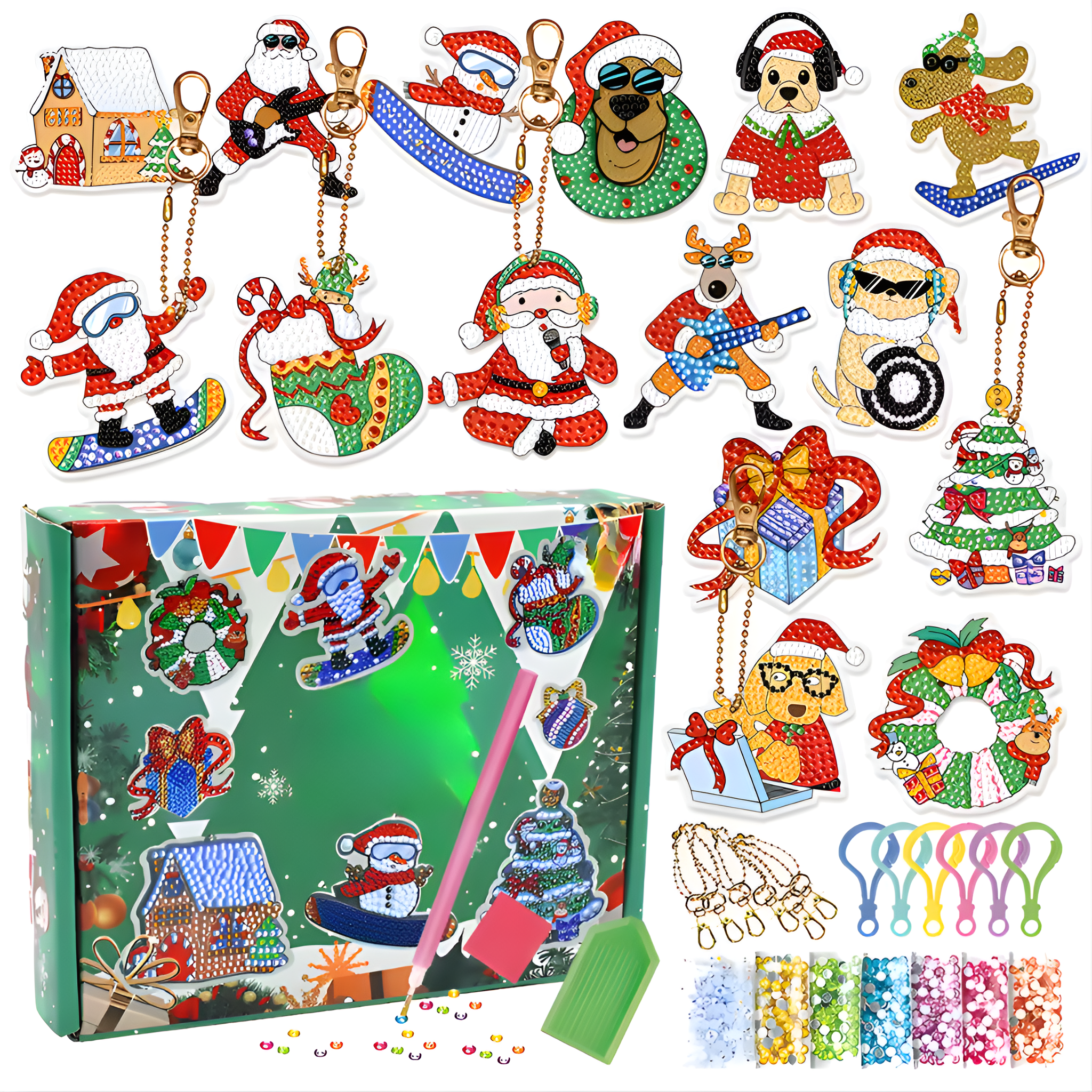 Christmas DIY Diamond Painting Craft Advent Calendar Box