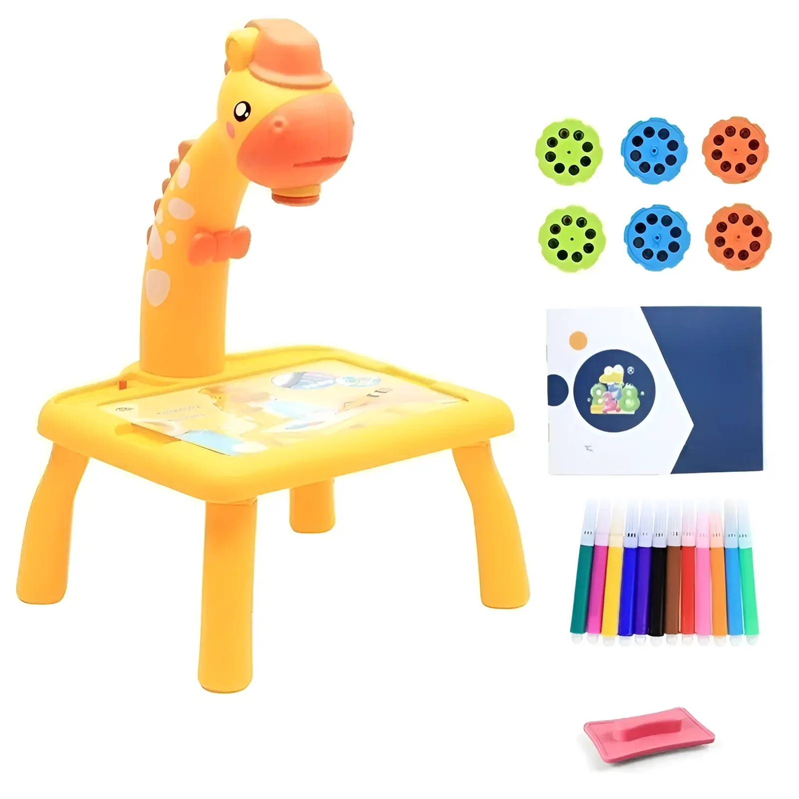 LED Projector Art Drawing Table  For Kids With Slides And Pens