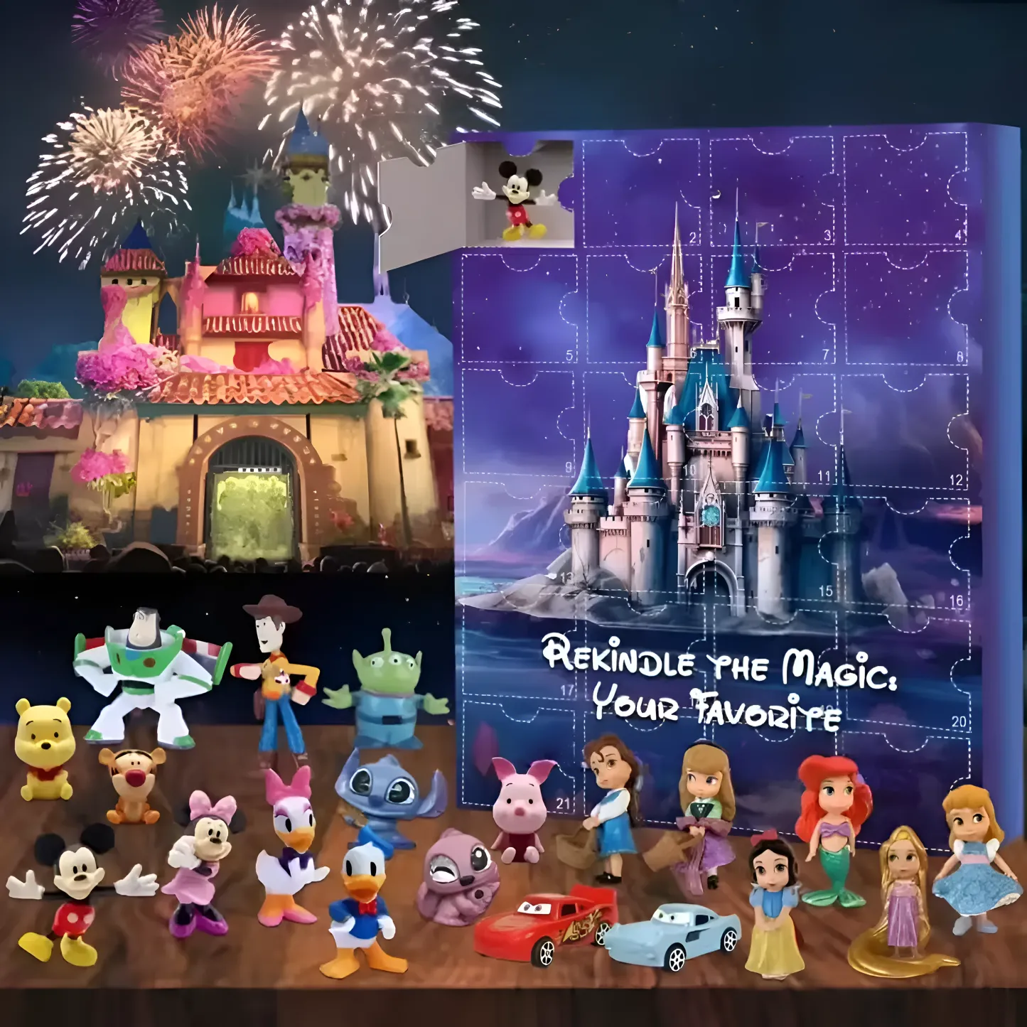 Cartoon Character Advent Calendar With Daily Surprise Figures