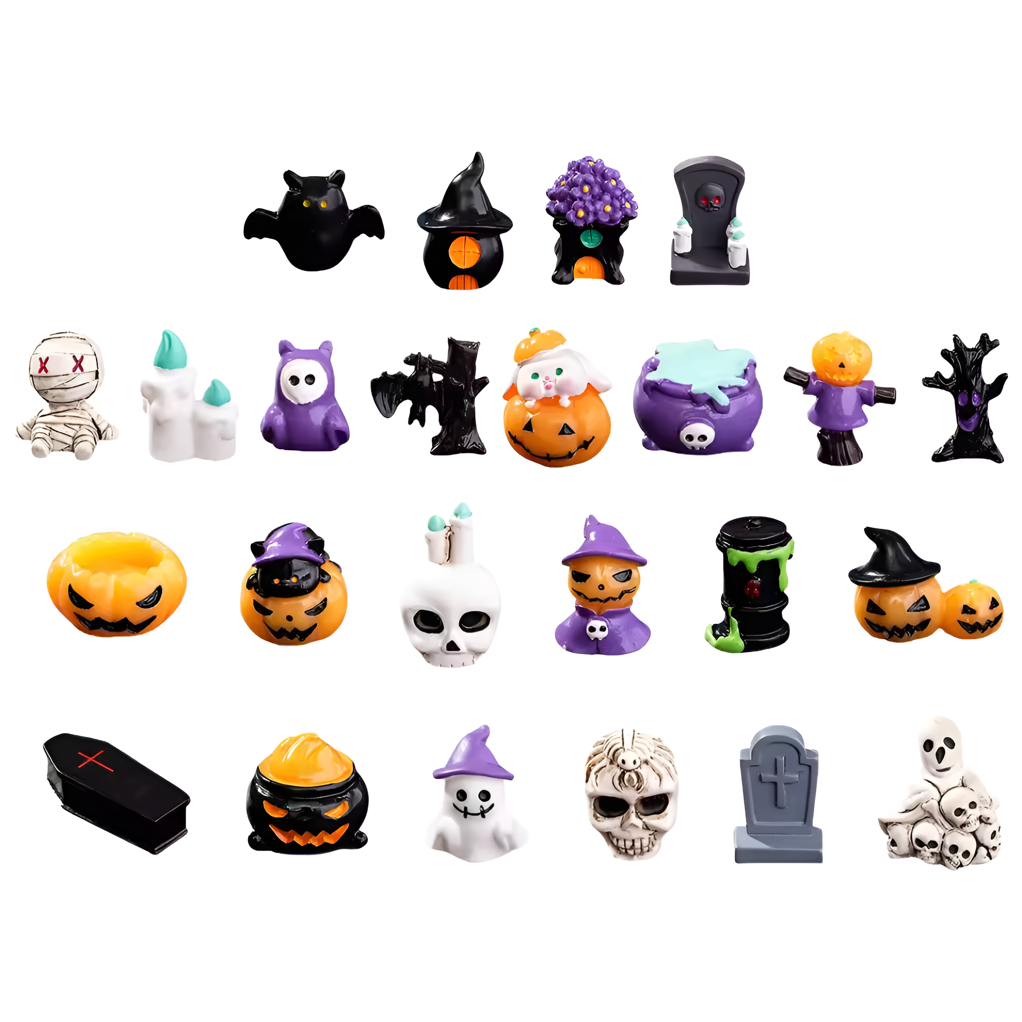 Halloween Advent Calendar With Daily Resin Display Figures