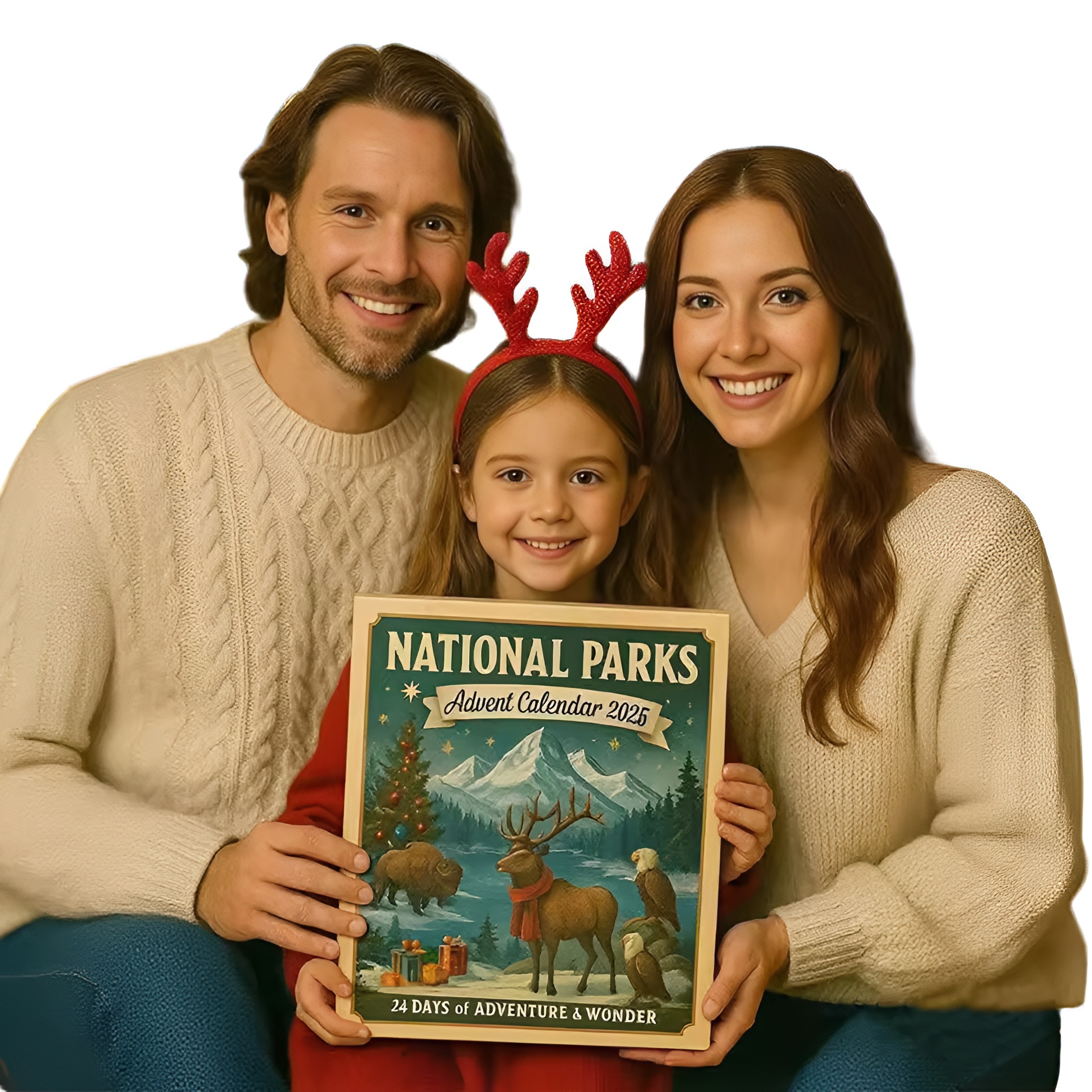 2025 National Parks Advent Calendar with 24 National Park Treasure Ornament