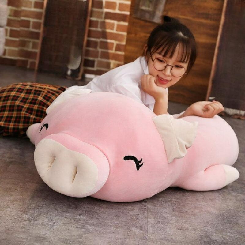Squishy Pig Stuffed Doll With Cotton Plush Sleeping Pillow Figure