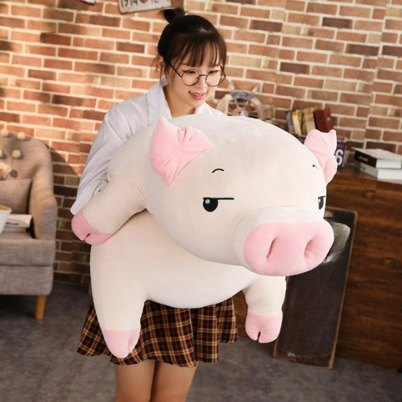 Squishy Pig Stuffed Doll With Cotton Plush Sleeping Pillow Figure