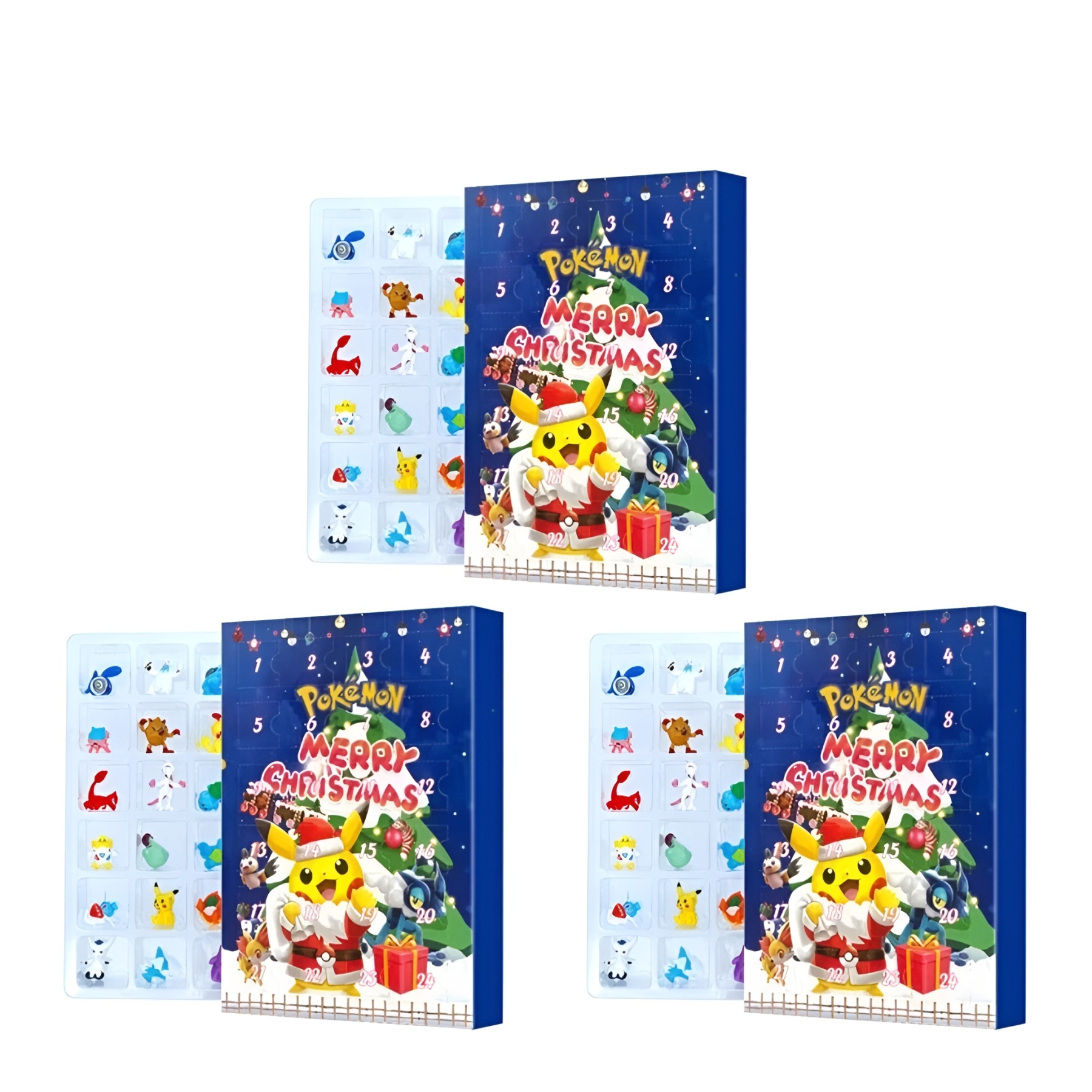 42 Pieces Christmas Advent Calendar With Surprise Toy Anime Figures For Kids