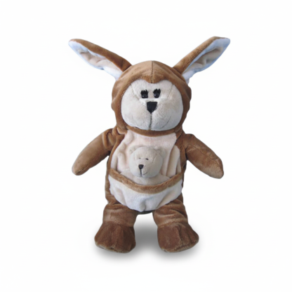 Soft Kangaroo Stuffed Toy With Pouch Bear