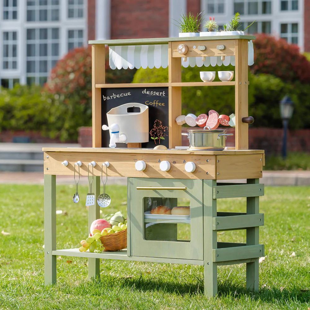 Outdoor Mud Play Kitchen Green
