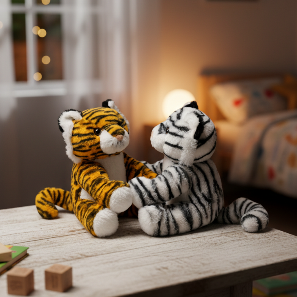 Glowing Tiger Plush Toy For Kids And Home Decoration