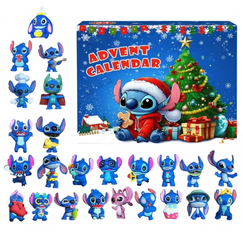Lilo and Stitch Halloween Angel Advent Calendar with Kawaii Stitch Figures