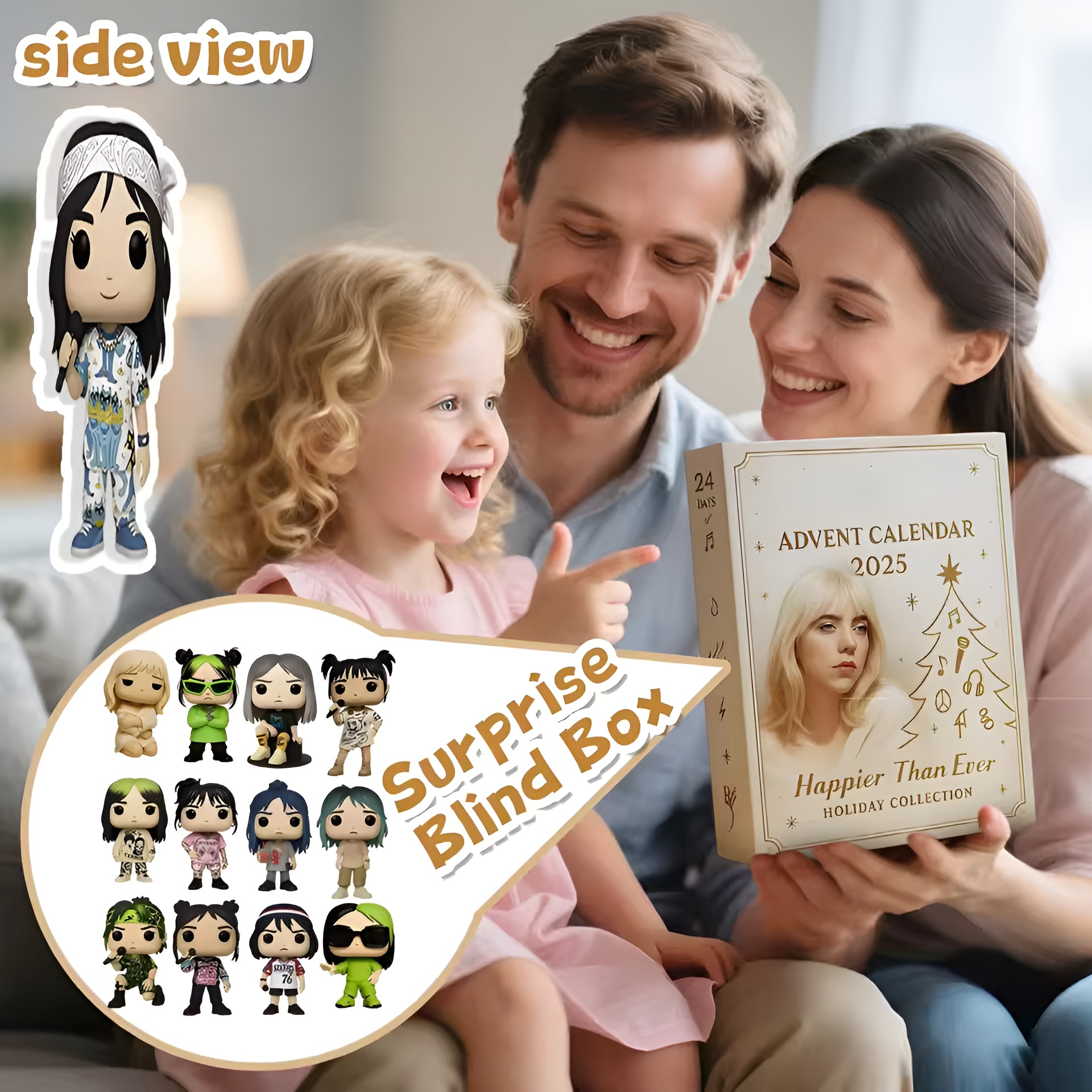 Christmas Advent Calendar 24PCS Countdown Calendar Blind Box