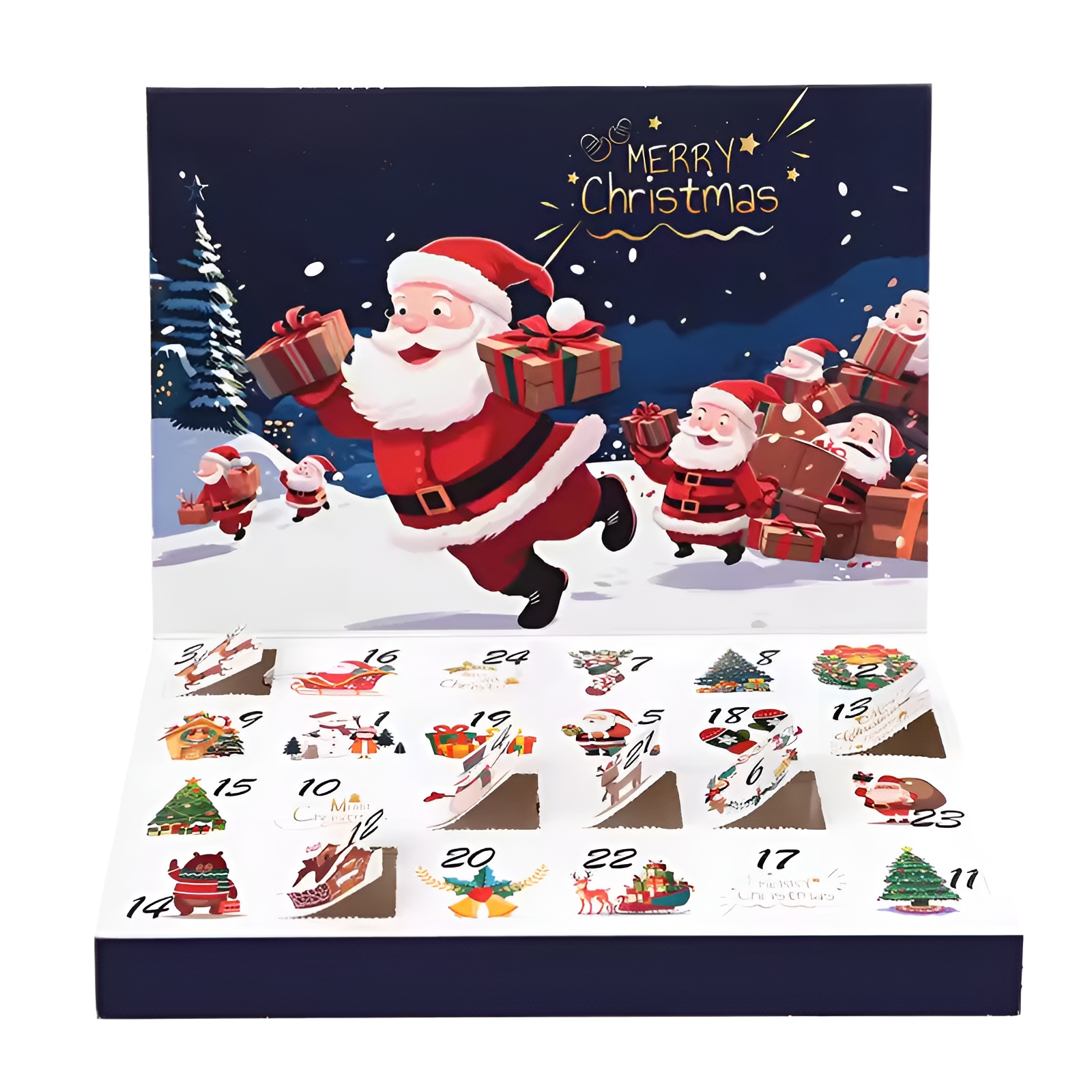 2025 Christmas Advent Calendar Empty Box 24 Days Countdown