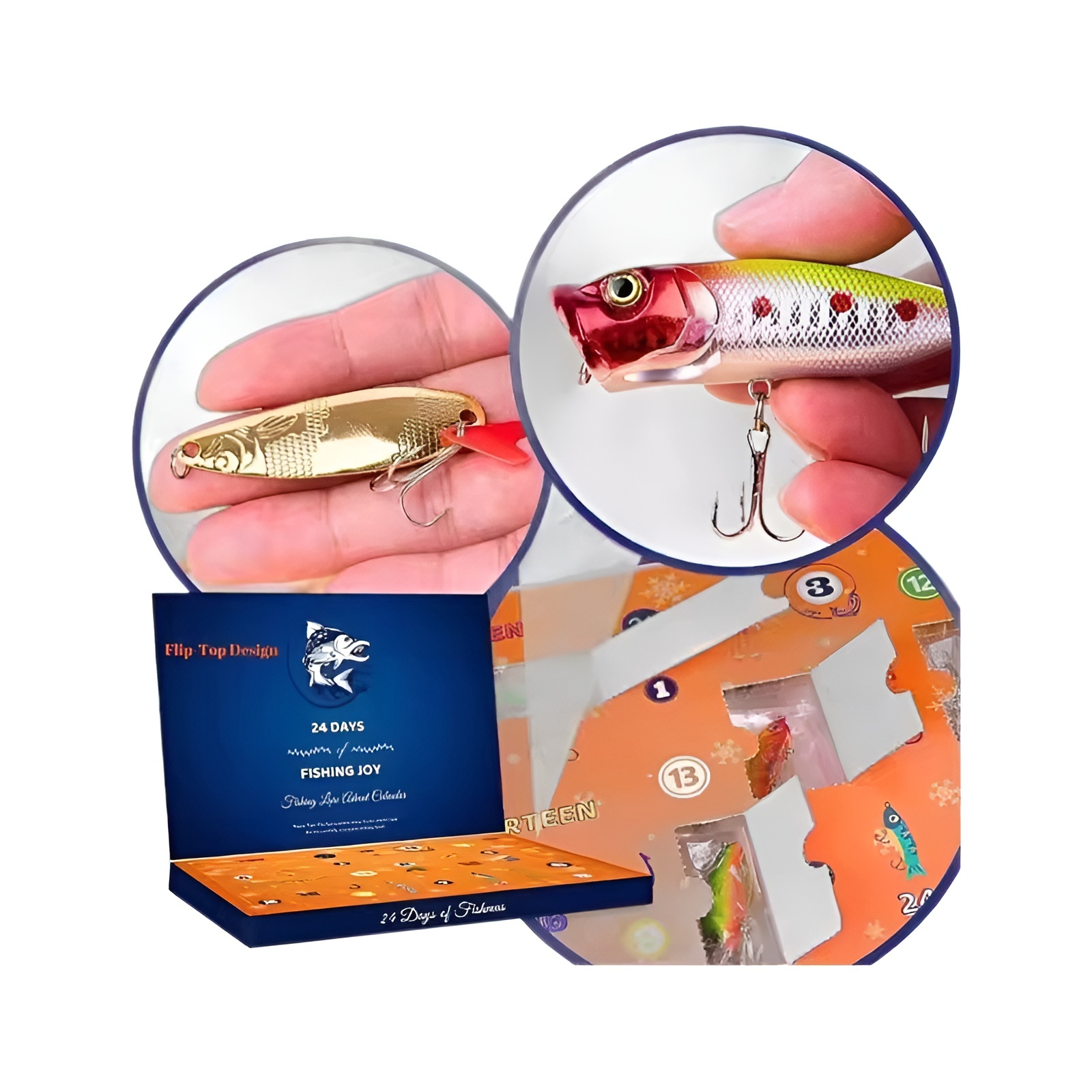 Fishing set Christmas Blind Box Christmas Advent Calendar Christmas Blind Box 24 Day