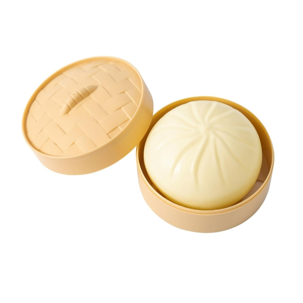 Dumpling Squishy Fidget Squeeze Toy With Round Storage Box