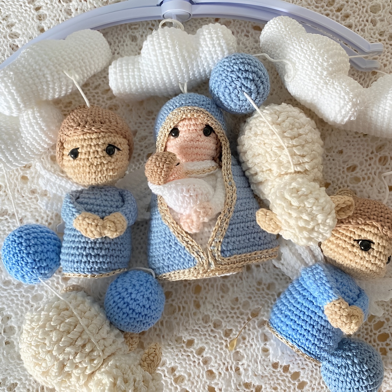 Maria Crochet Crib Mobile Hanging Decoration