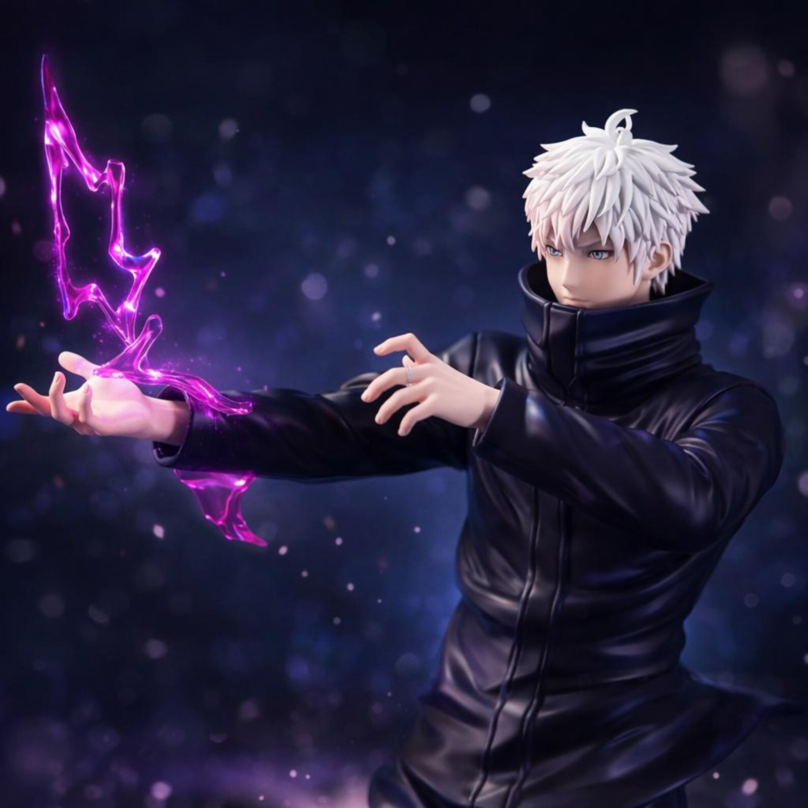 Gojo Satoru Jujutsu Kaisen Anime Figure Purple Energy Character Statue Display Model