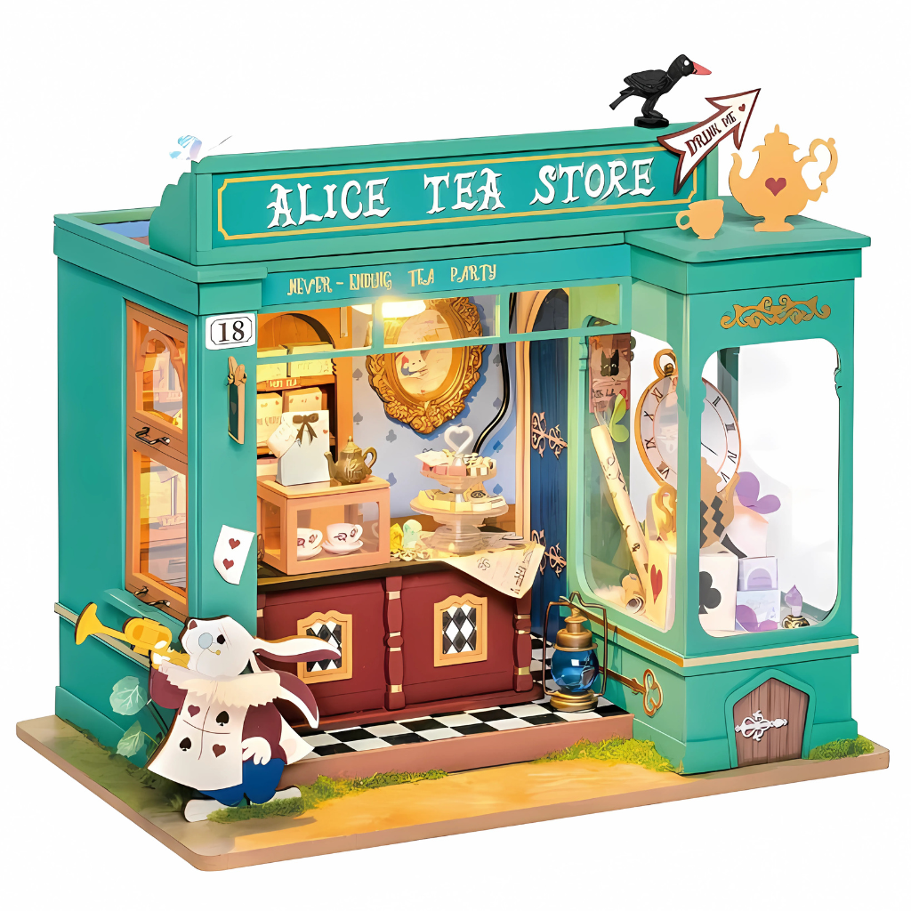 Alices Tea Store DIY Miniature House Kit