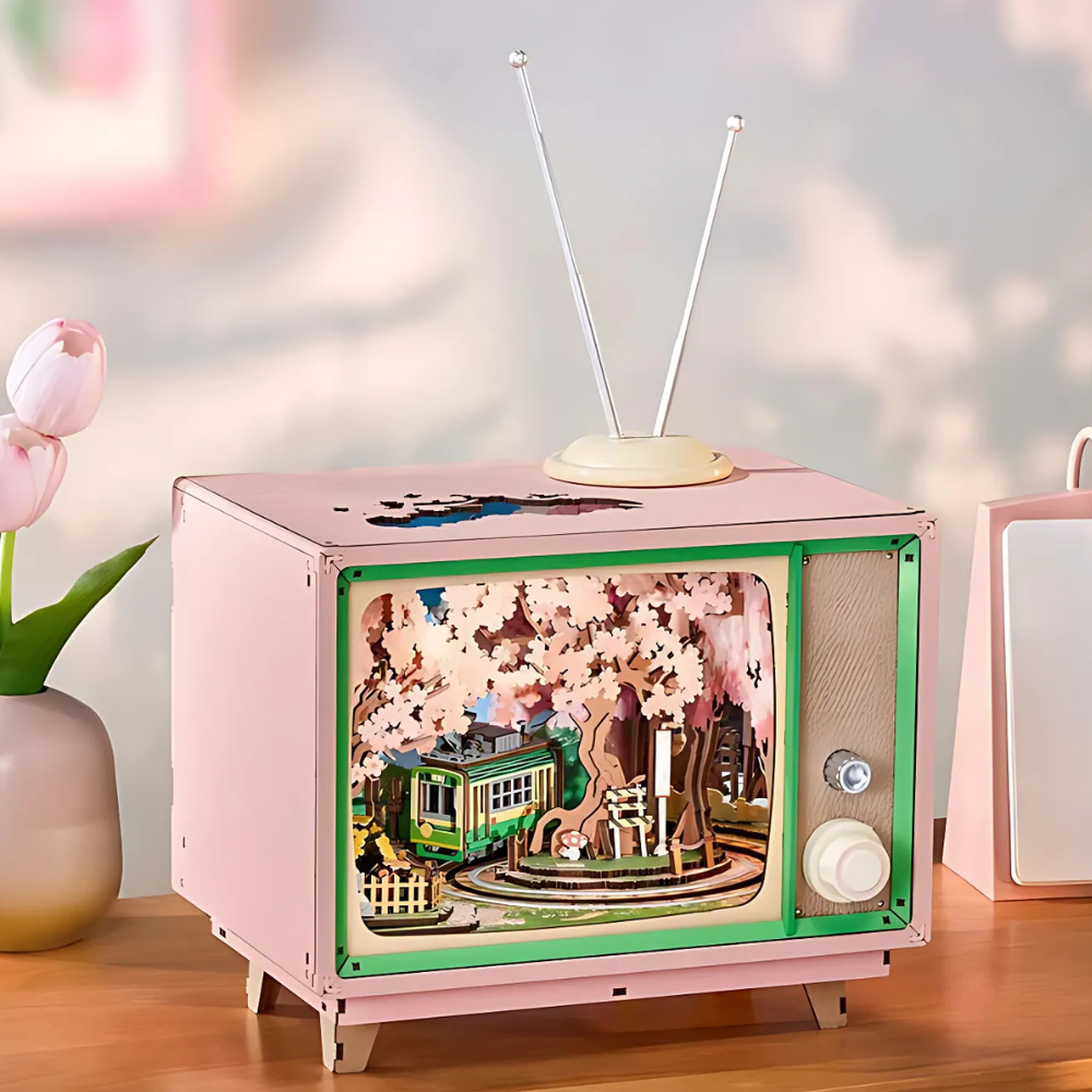 Sakura Dreamy Tour DIY Music Box 3D Wooden Puzzle 