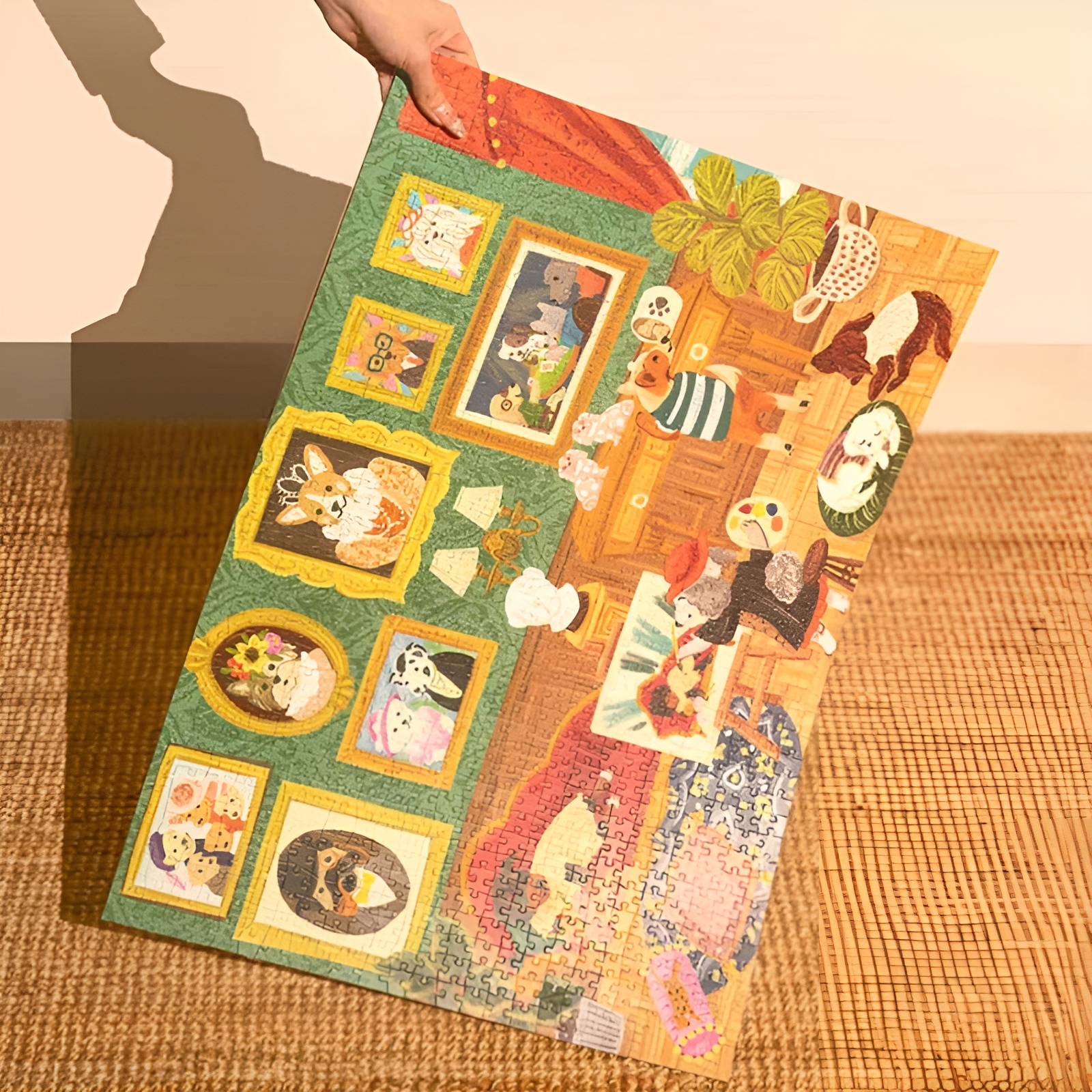 Doggie Art Gallery 1000 Piece Jigsaw Puzzle