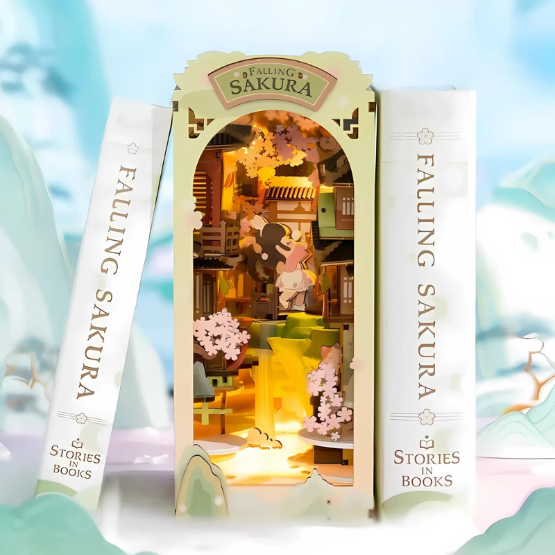 Stories In Books Series Book Nook Shelf Insert Kit for Home