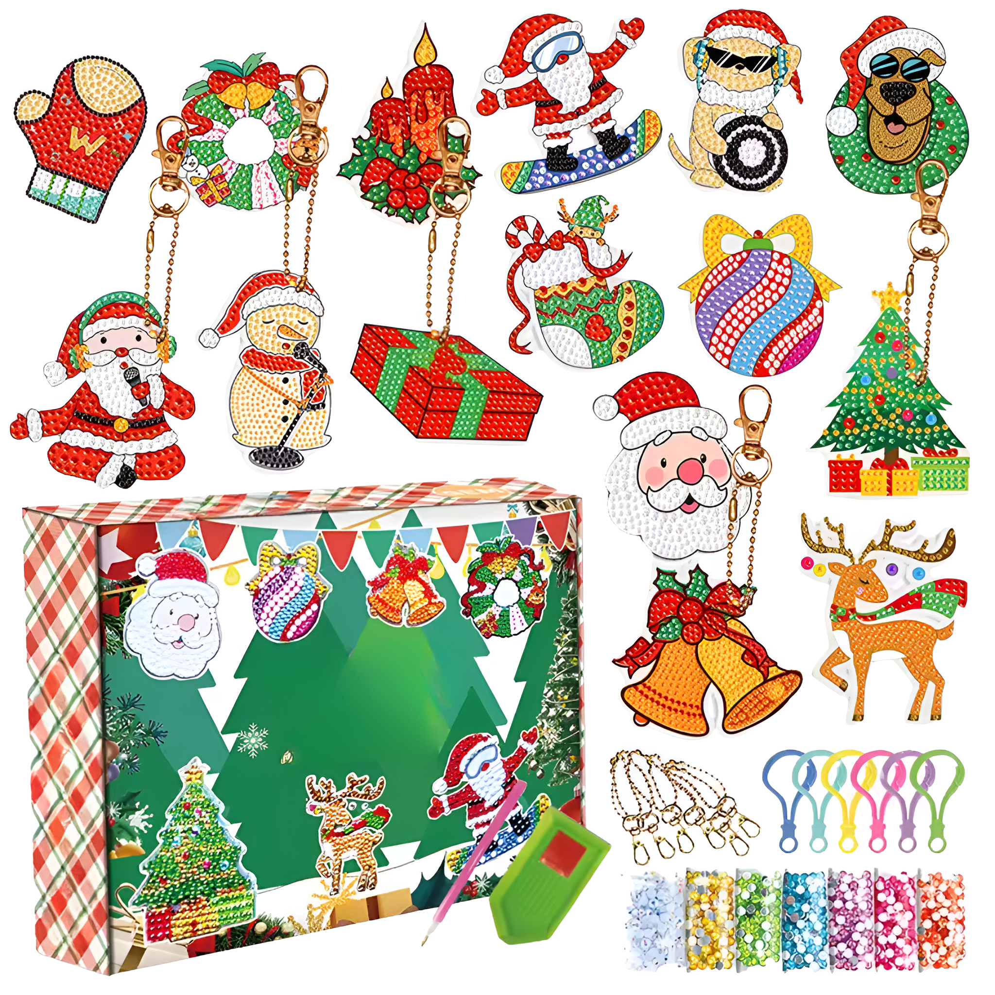 Christmas DIY Diamond Painting Craft Advent Calendar Box