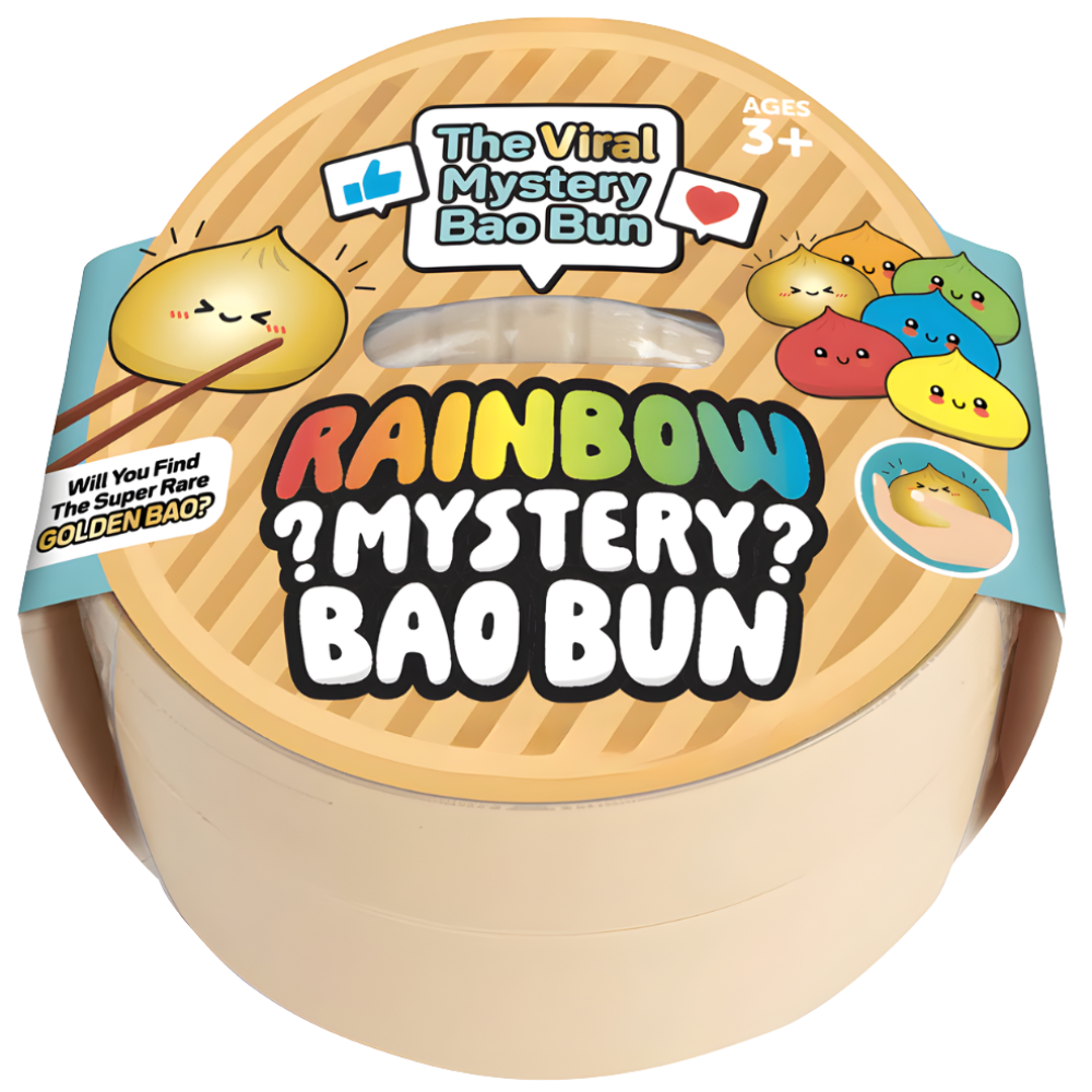 Mystery Squishy Dumpling Rainbow Bao Bun Fidget Toy