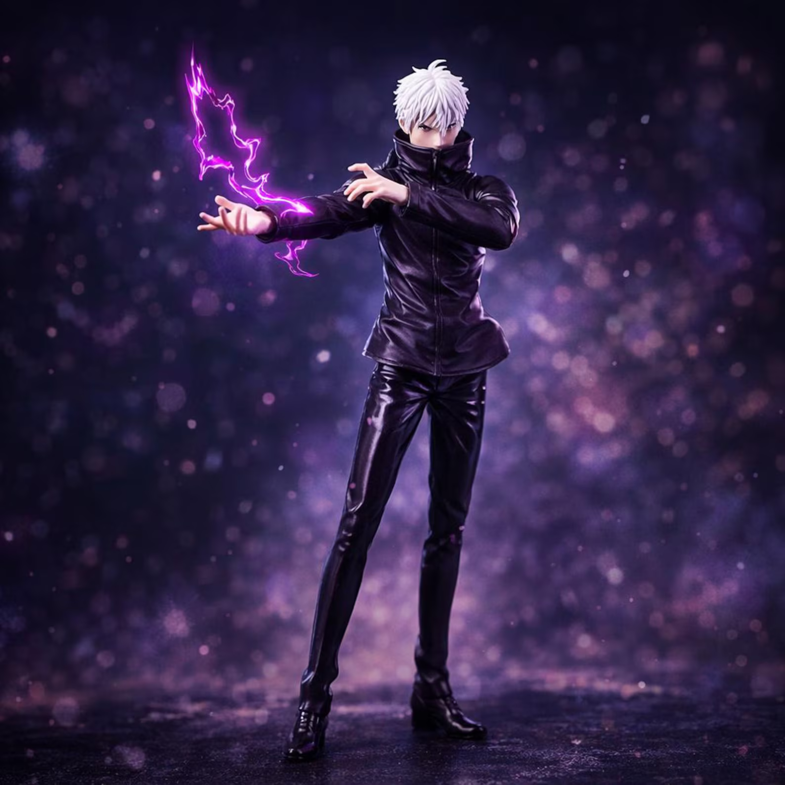 Gojo Satoru Jujutsu Kaisen Anime Figure Purple Energy Character Statue Display Model