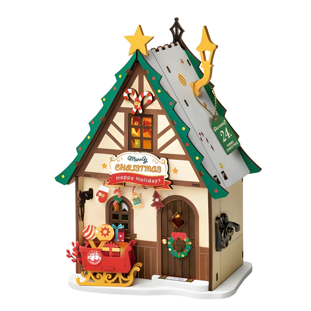 Twinkling Christmas House DIY Miniature House 