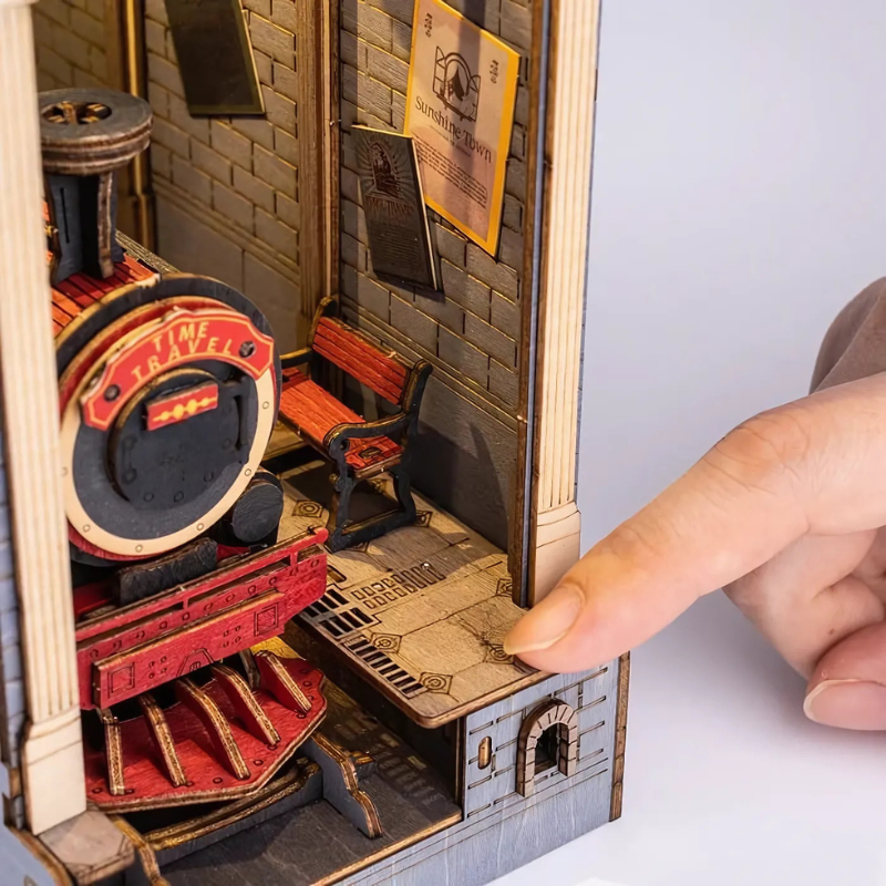 Time Travel DIY Book Nook Shelf Insert Kit