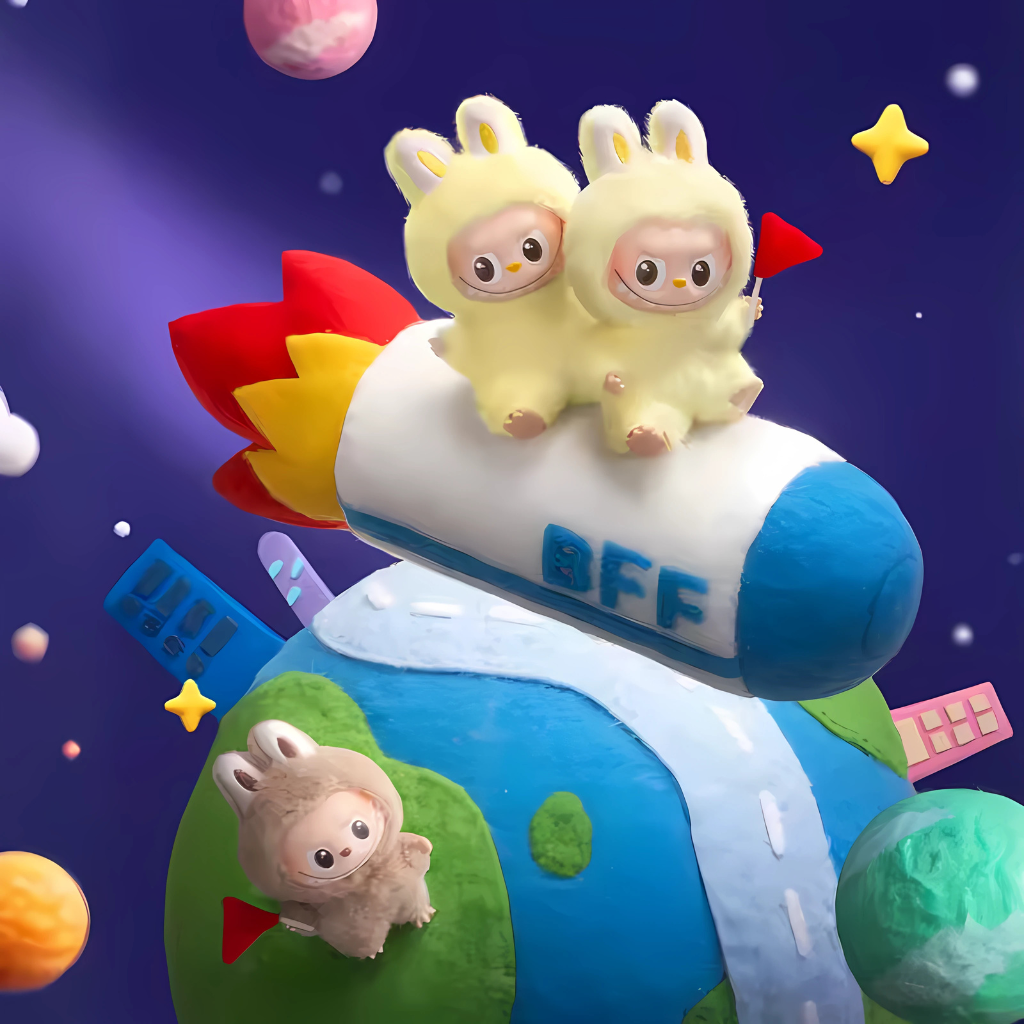 Pack of 14 Monsters Pin For Love Series Vinyl Plush Pendant Blind Box Action Figure Toy