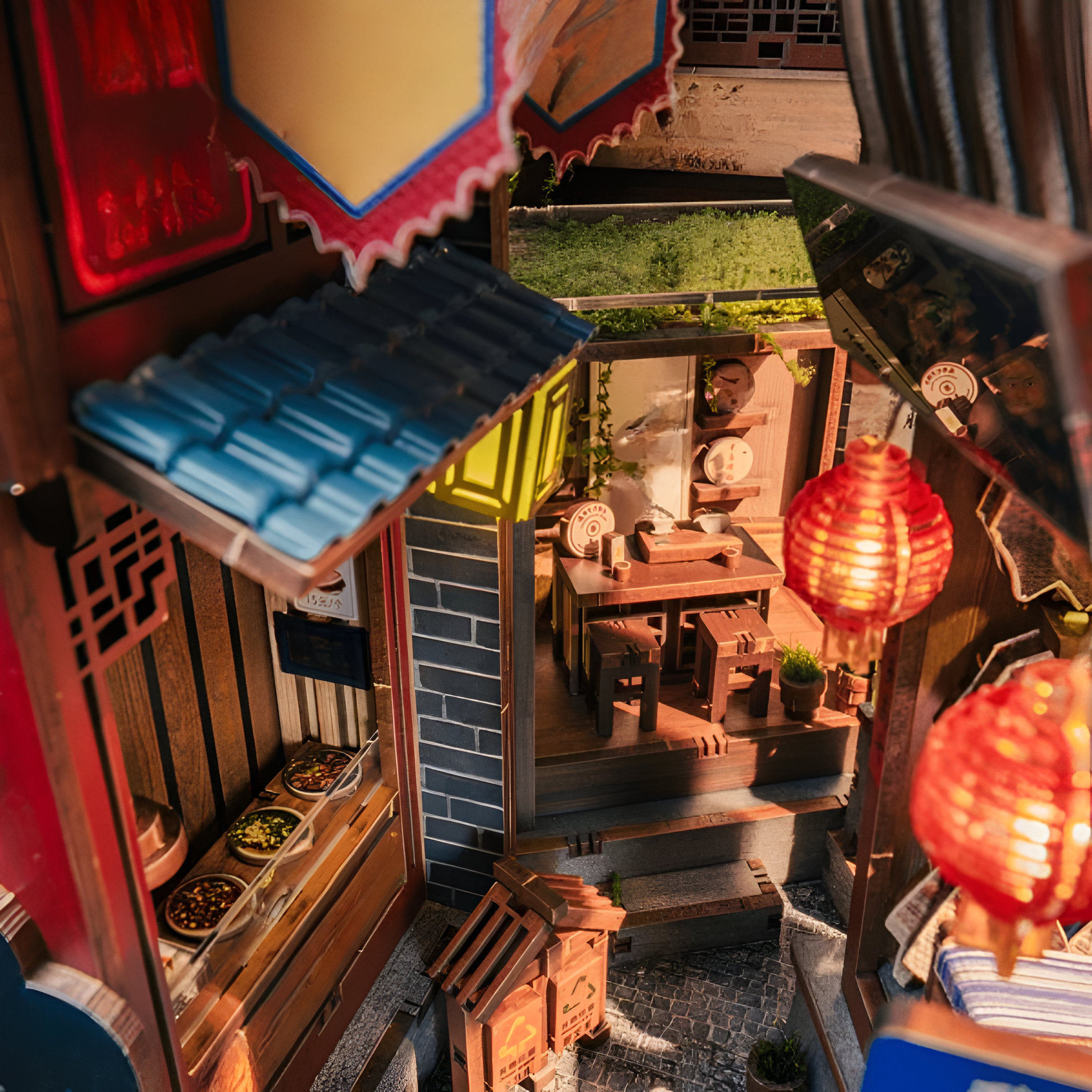 DIY Lijiang Ancient Town Book Nook Kit