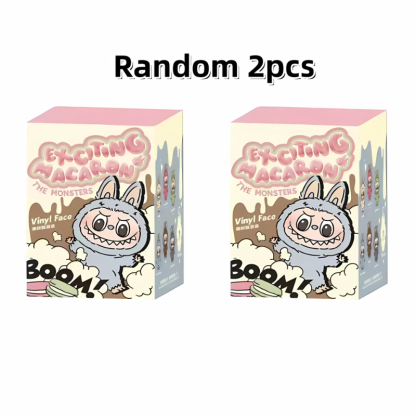 Labubu PVC Pendant Doll Model Monster Replica Keychain Kid Toys