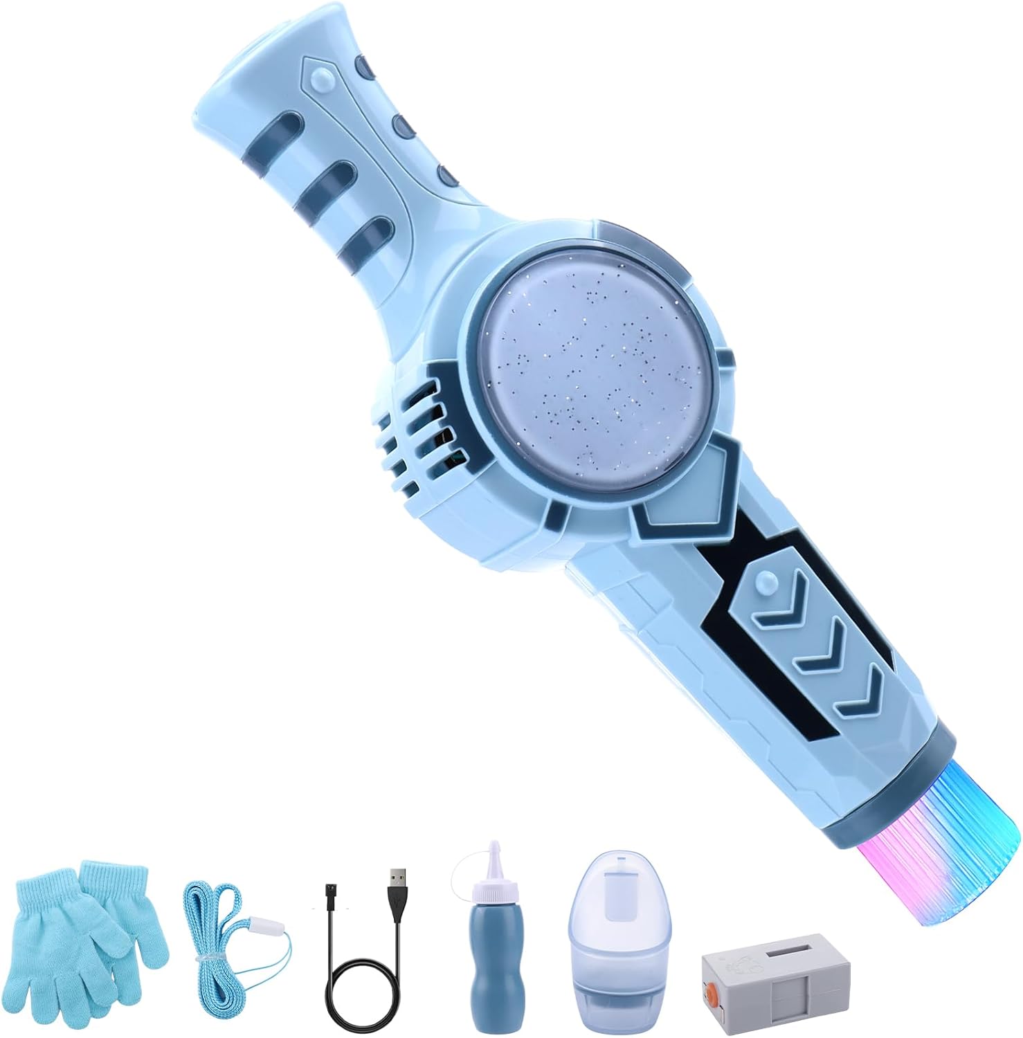 Magic Smoke Bubble Machine Wand With Gloves For Kids