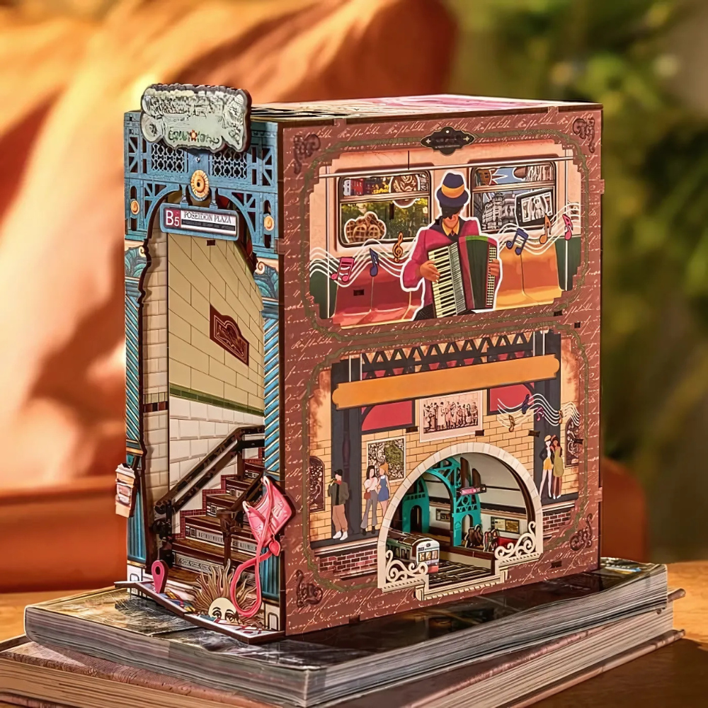 Street Scene DIY Book Nook Shelf Insert