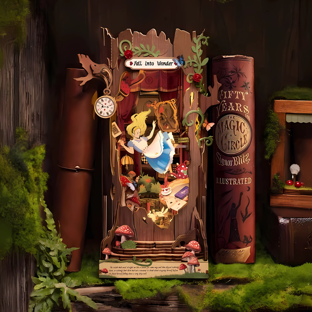 Fall into Wonder DIY Book Nook Shelf Insert 