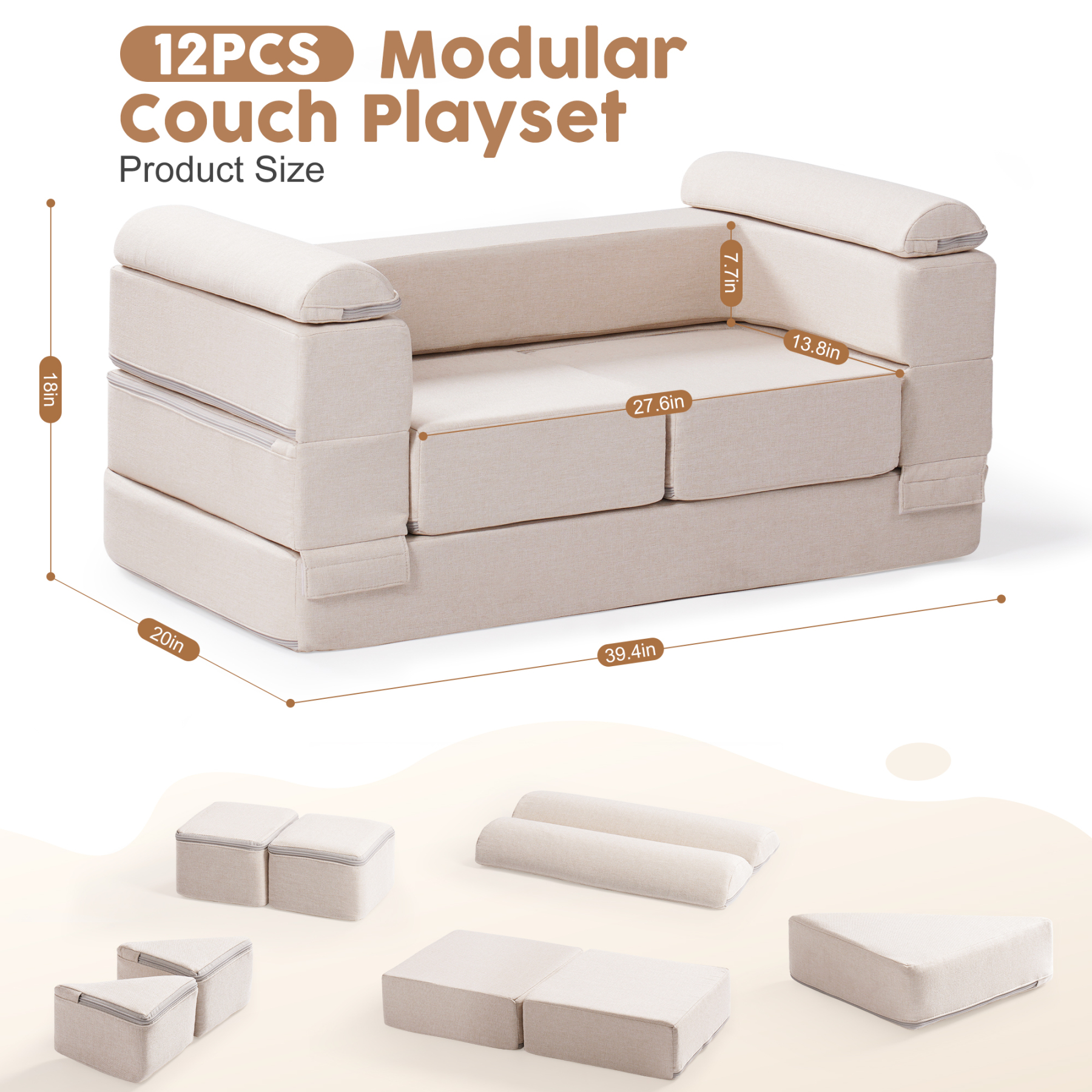 Modular Kids Play Couch
