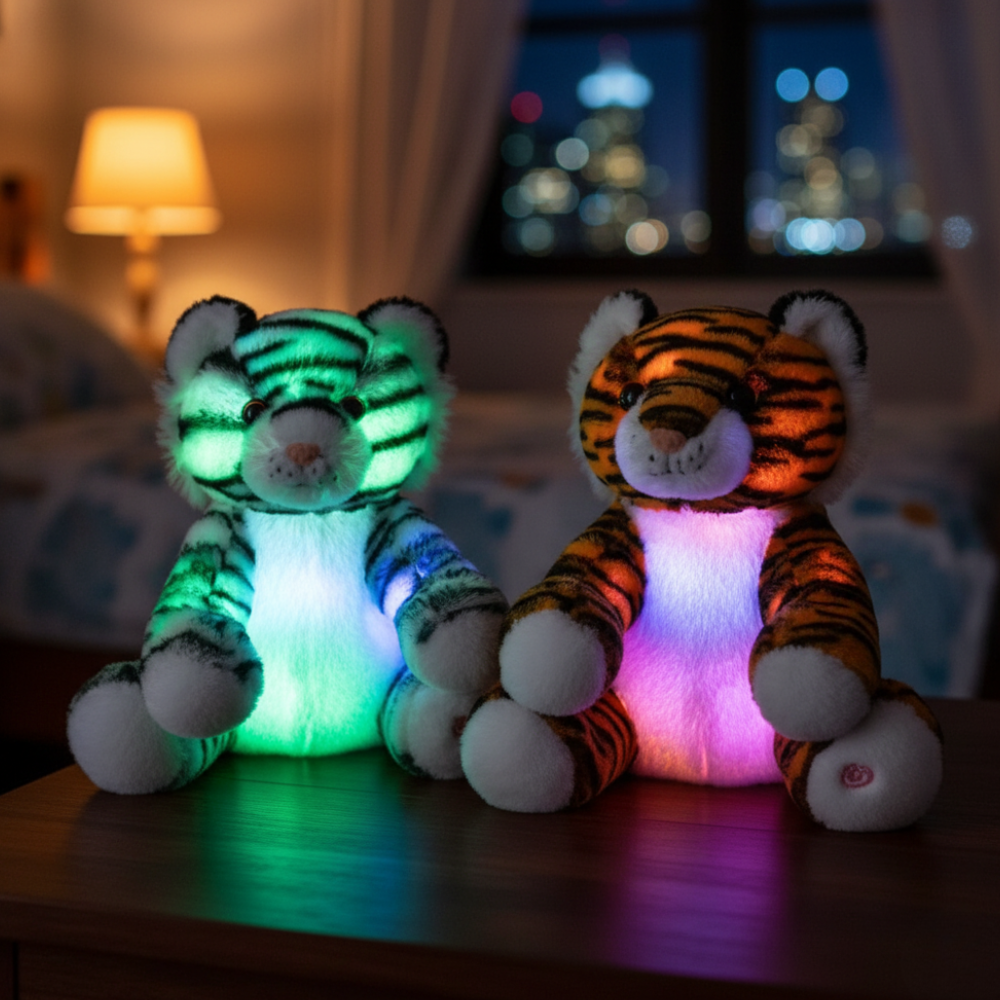 Glowing Tiger Plush Toy For Kids And Home Decoration