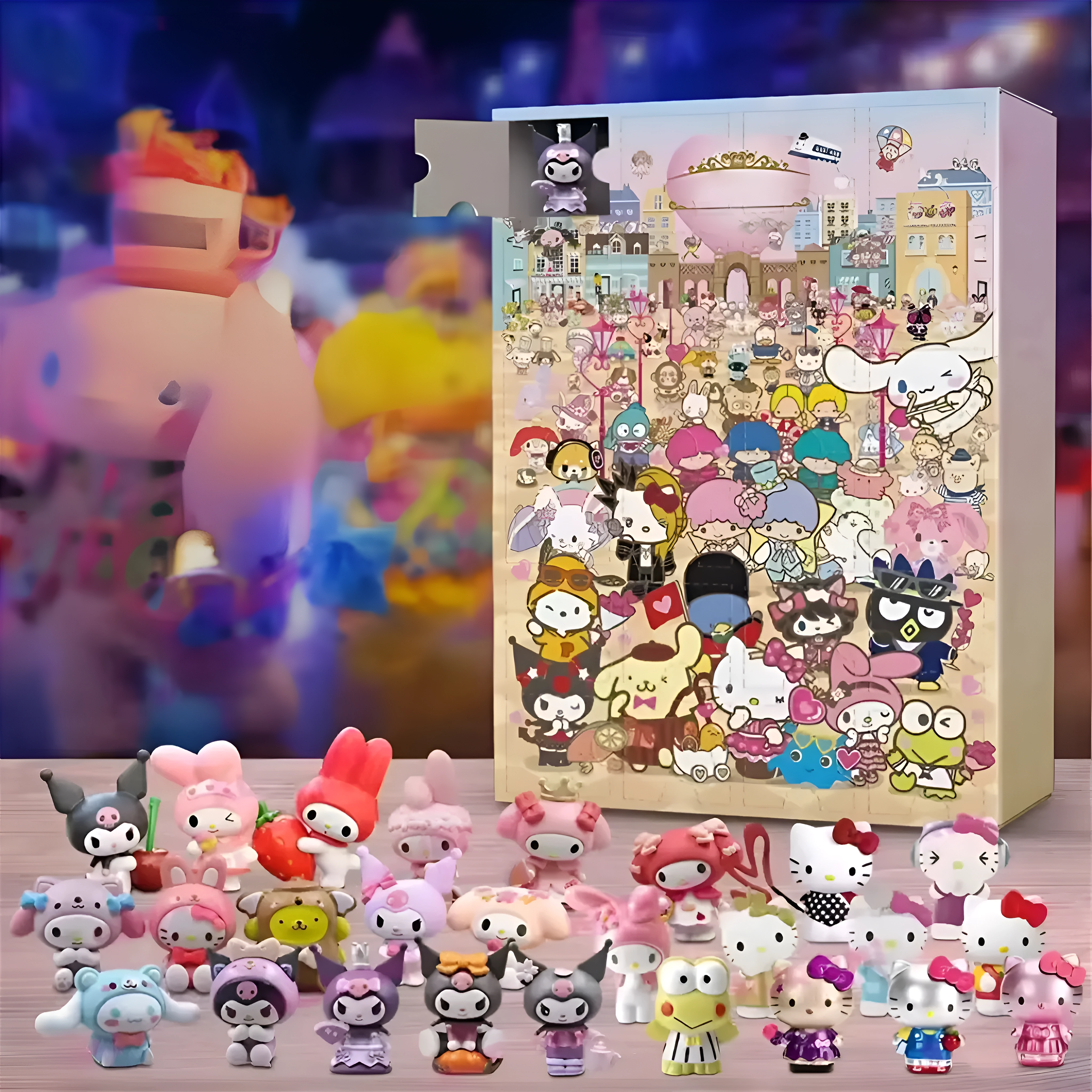 Cartoon Character Advent Calendar With Daily Surprise Figures