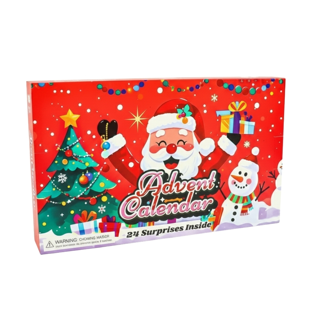 72 Piece Christmas Countdown Calendar With 24 Superhero Mini Figures Set For Kids 