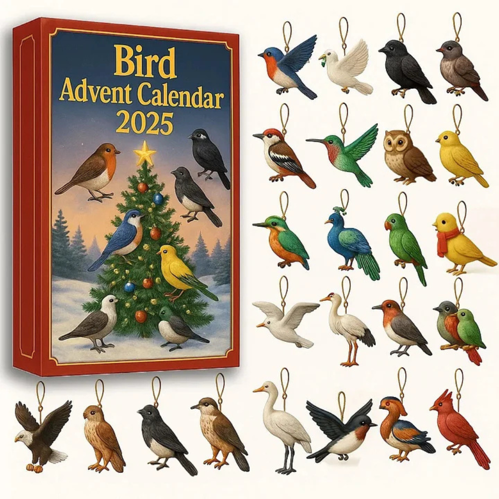 Parrot Figurine Advent Calendar 2025 With Miniature Bird Collectibles