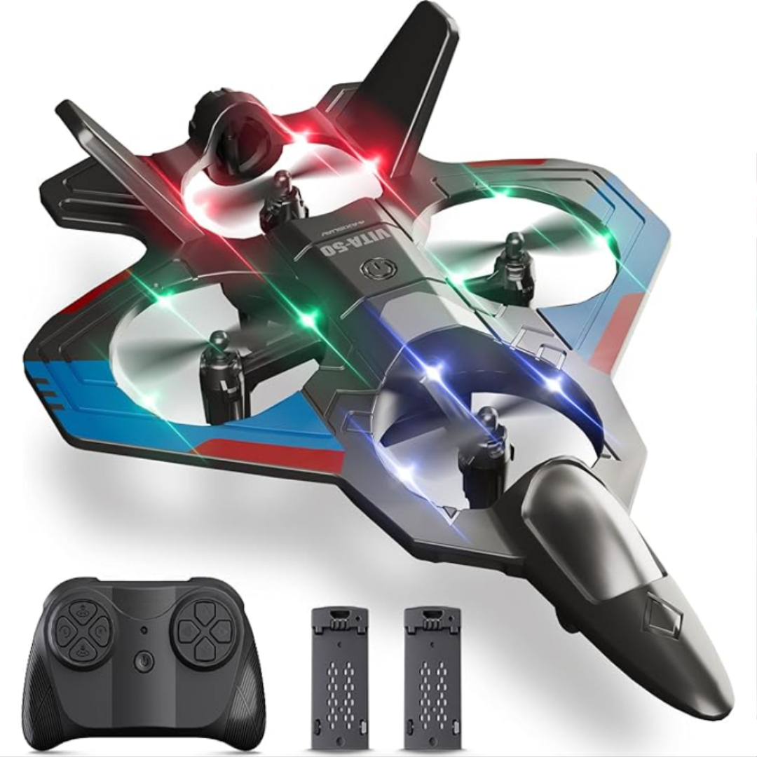 Remote Control Foam Airplane Toy With LED Lights And 360 Flip