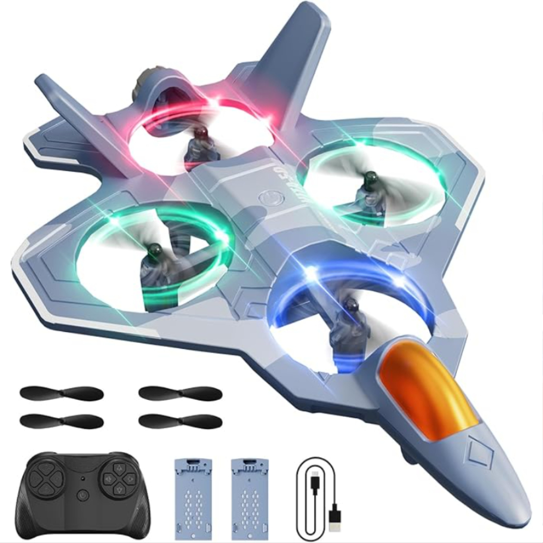 Remote Control Foam Airplane Toy With LED Lights And 360 Flip